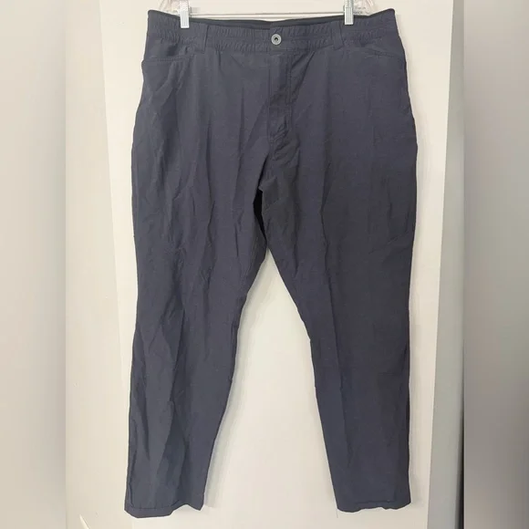 Kuhl Mens 42x32 Navy Deceptr Tuff Lite Rugged Workwear Flat Front Outdoor Pants - Picture 1 of 7